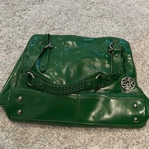 The Sak green pattern leather purse